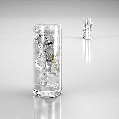 一杯冰块饮料C4D模型