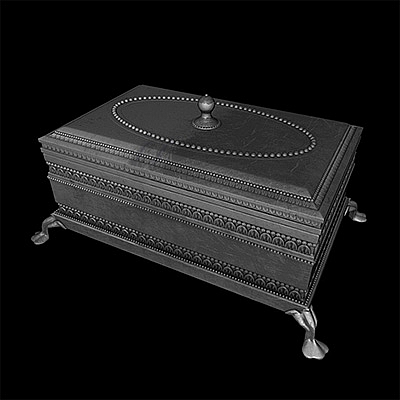 珠宝首饰盒C4D模型创意场景3D模型素材