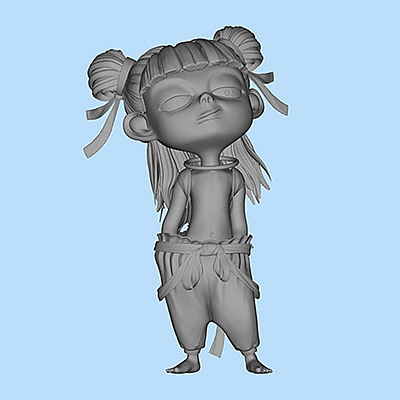 哪吒幼年成年STL模型创意场景3D模型素材游戏人物角色