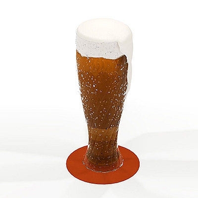 啤酒C4D模型 beer bottle