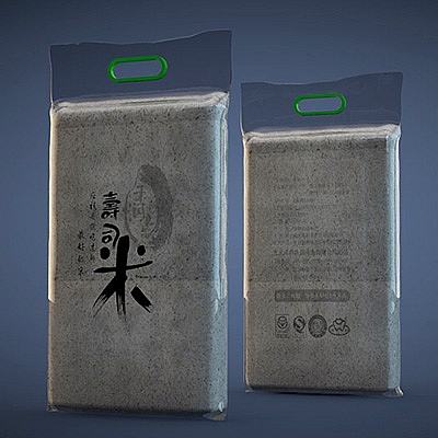 5kg大米真空压缩袋C4D模型