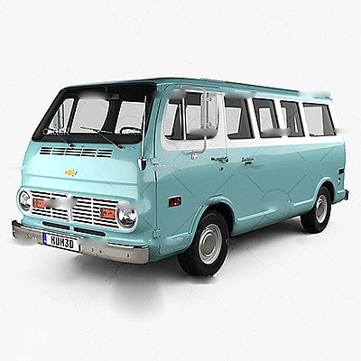雪佛兰面包车C4D模型