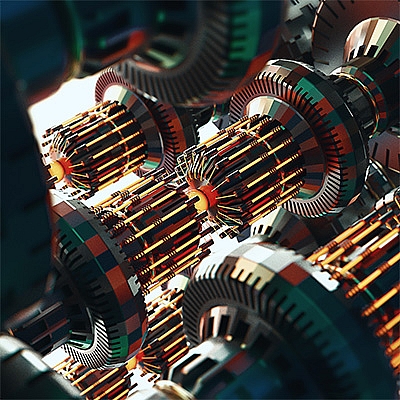 C4D实用工程机械齿轮创意C4D模型工程文件