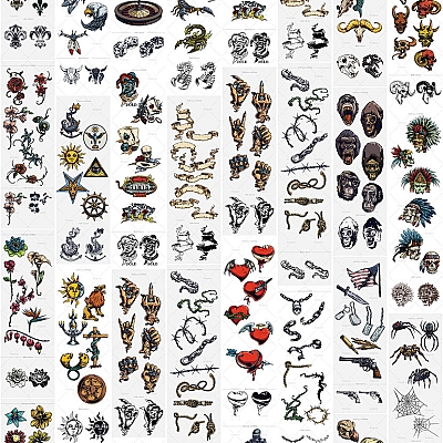 40款游戏图标民族插图人物包装复古动物骨骼图腾手绘AI矢量素材