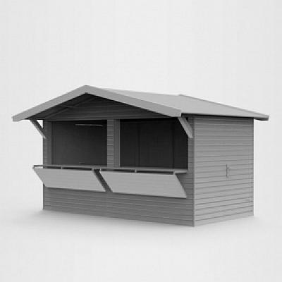 快餐棚报亭小木屋C4D模型