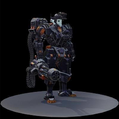 战斗机器人C4D模型创意场景3D模型素材科幻卡通游戏人物角色MX830