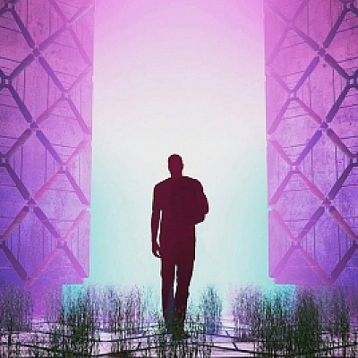 C4D人物剪影 科幻释放创意场景3D模型素材 CY203