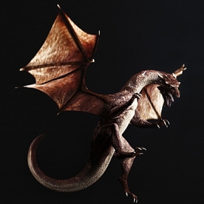 翼龙恐龙C4D OC工程创意场景3D模型素材 CY254