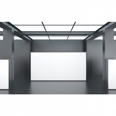 广告牌灯箱样机展示空间C4D模型场景工程源文件库设计素材静物022
