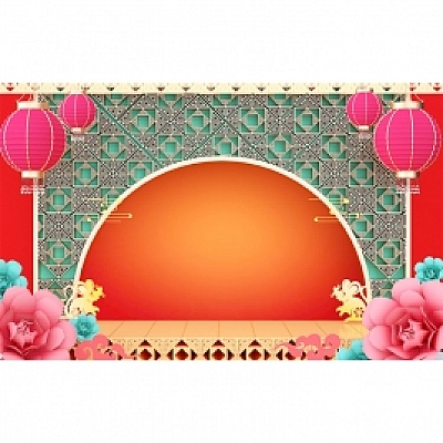 鼠年2020年C4D模型字体工程源文件新年春节年货节电商场景设计素材0433