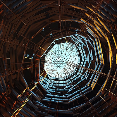 科技科幻场景创意参考空间工程文件C4D模型素材Cinema 4d源文件渲染KH371