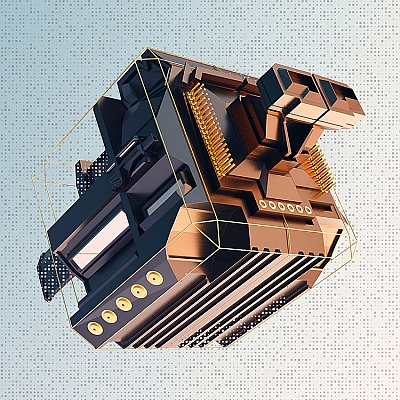 科技科幻场景创意参考空间工程文件C4D模型素材Cinema 4d源文件渲染KH55