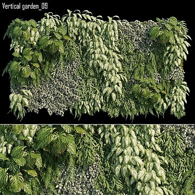 Vertical garden 09 3D model C4D Vertical garden 3D model模型max设计obj素材maya文件推荐下载C3393