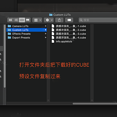 FCPX导入LUTS教程