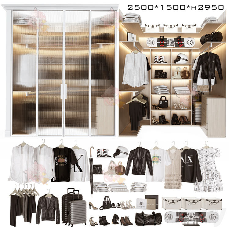 衣柜衣服3D模型