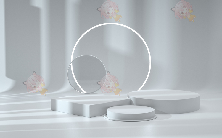 简约清新几何立体产品展示台创意电商场景C4D模型工程源文件OC渲染素材C3531