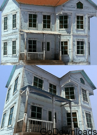 Old American House 3D Model