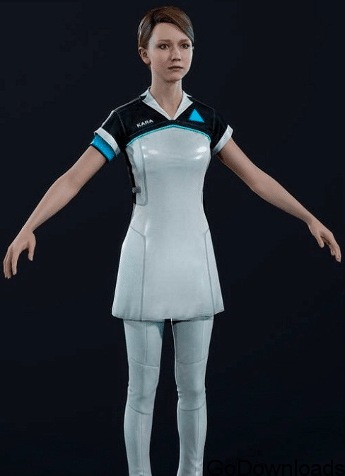 Girl in Uniform 3d model