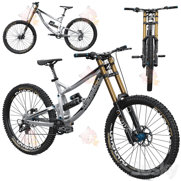C4D山地变速自行车Transition TR500模型3D max设计素材文件C3552