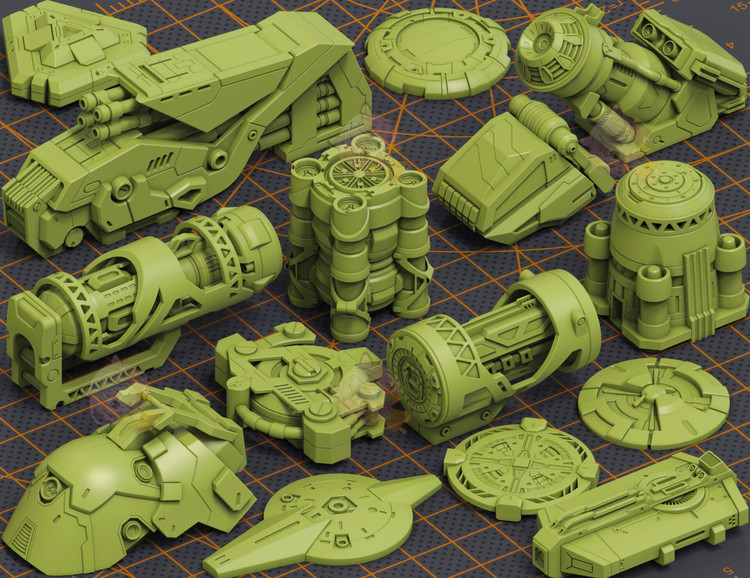Mega Pack Hard Surface Kitbash