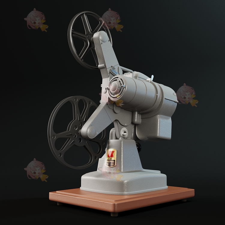 Keystone 109D 8mm Cinema Projector 3D model