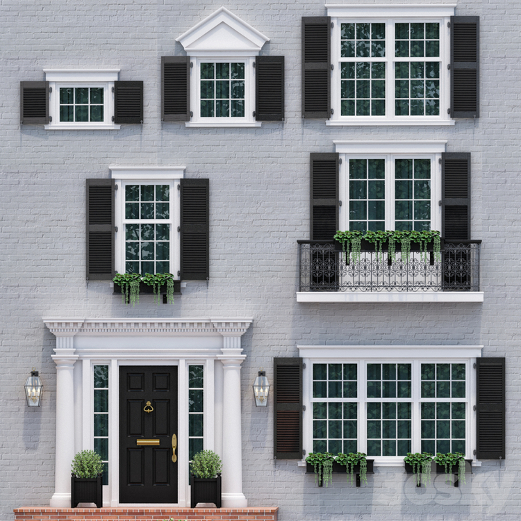 Windows and doors in the style of English classics 4
