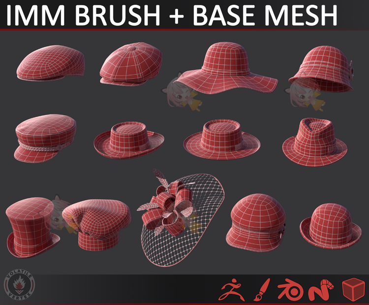 stylized hats caps 