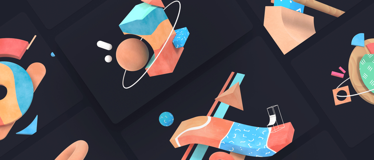3D Abstract Compositions