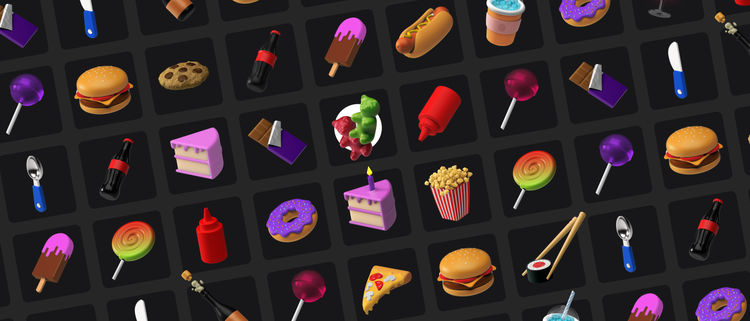 3D Icons Pack - Food