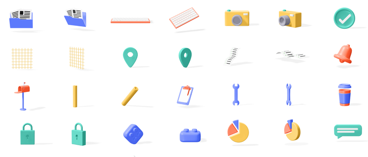 Kukla 3d icon kit