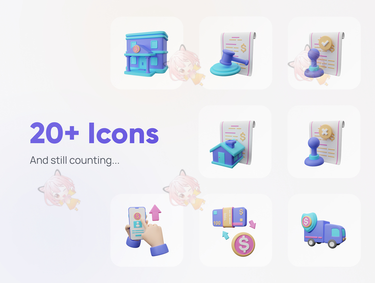 Banky - Banking 3D Icon Set