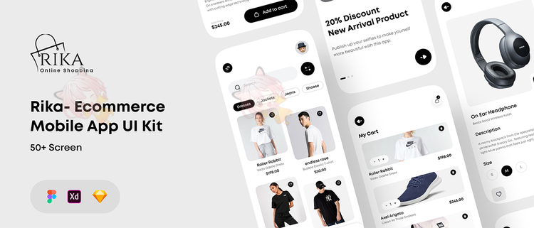 Rika - eCommerce Mobile App UI Kit