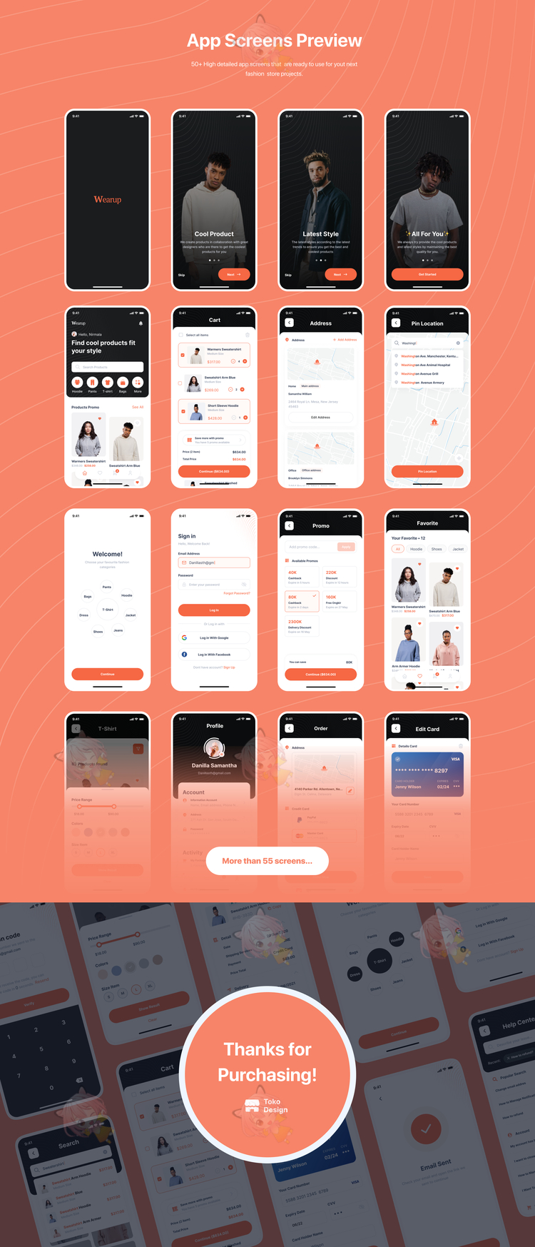 Wearup - eCommerce App Ui Kit