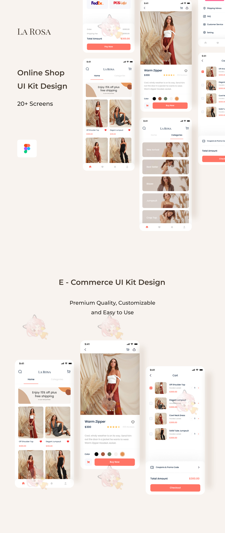 La Rosa - Online Shop App UI Kit