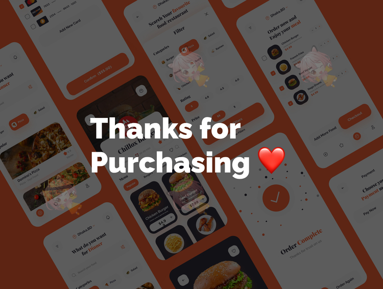 Ideate Food Delivery App Ui KIt