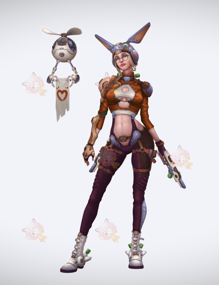 C4D兔女郎模型性感女郎卡通科幻3D设计素材fbx源文件blend渲染C3712