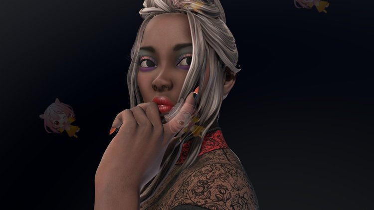 C4D古风旗袍maya女士衣服3D模型blend渲染设计素材fbx源文件C3732 