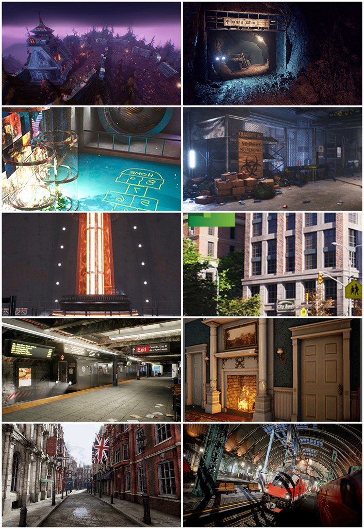 UE4虚幻4写实UnrealEngine4自然场景环境工程CG三维模型游戏资源