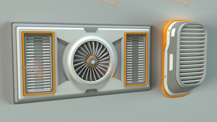 C4D工业螺栓冷凝机空调冰箱硬表面3D模型blend渲染fbx建模obj素材C3840