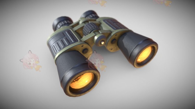C4D望远镜3D模型游戏资产blend渲染fbx建模obj设计maya素材源文件C3890