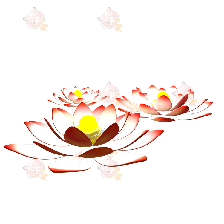 C4D莲花坐莲国潮莲花座蒲团祈福花灯3D模型渲染建模设计素材源文件C4042