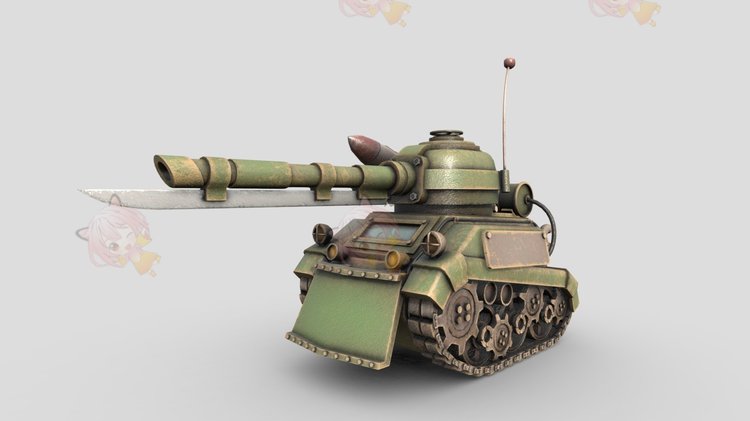 C4D卡通坦克玩具3D模型blender渲染fbx建模obj素材maya设计源文件C4158