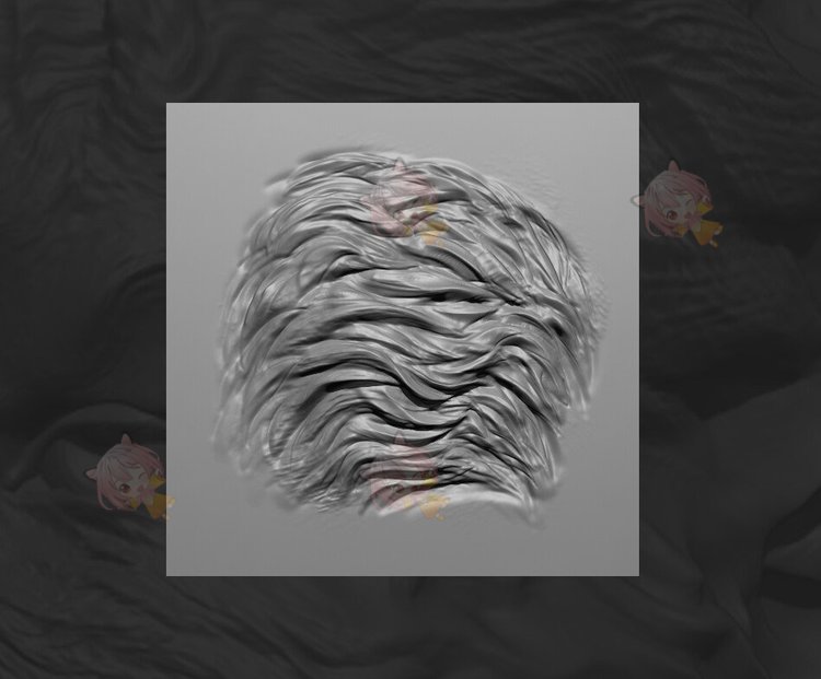 zbrush动物生物VDM毛发毛皮笔刷zb画笔建模塑形纹理游戏美术雕刻C4197