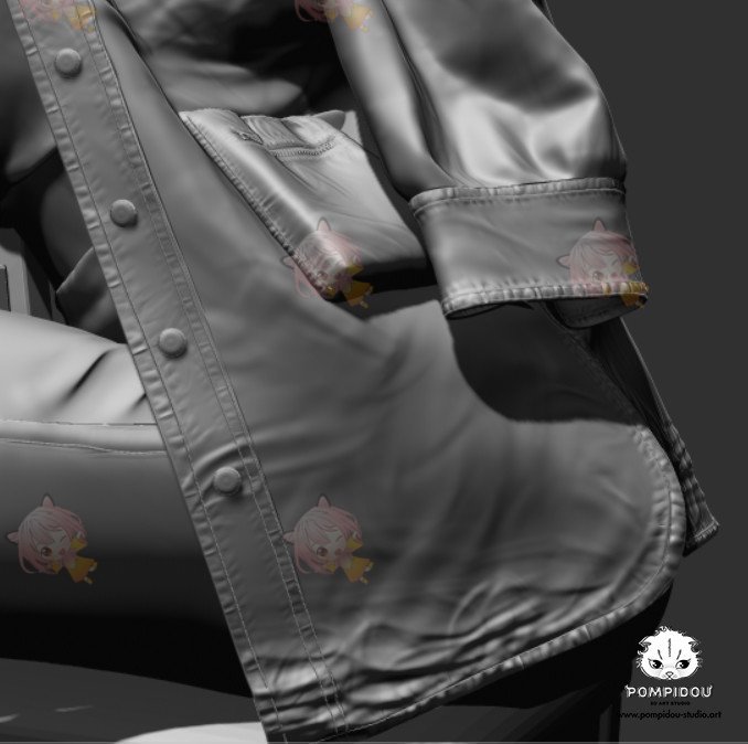 zbrush衣服裤子接缝线针线缝合针迹笔刷针脚线zb画笔建模塑形纹理C4247