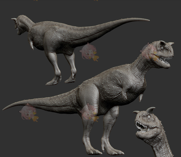zbrush恐龙恶龙飞龙皮肤阿尔法贴图alpha纹理肌理鳞片鳞甲3D素材C4283