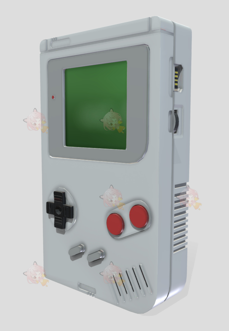 C4D经典复古掌上游戏机3D模型blend渲染fbx建模obj设计maya素材UE4源文件C4382