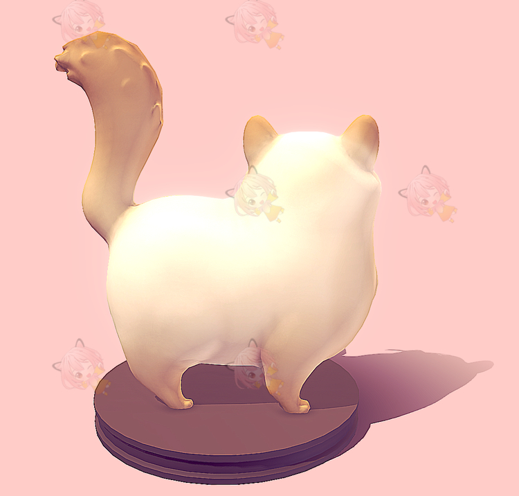 C4D卡通可爱猫咪肥猫3D模型blend渲染fbx建模obj设计maya素材UE4源文件C4398