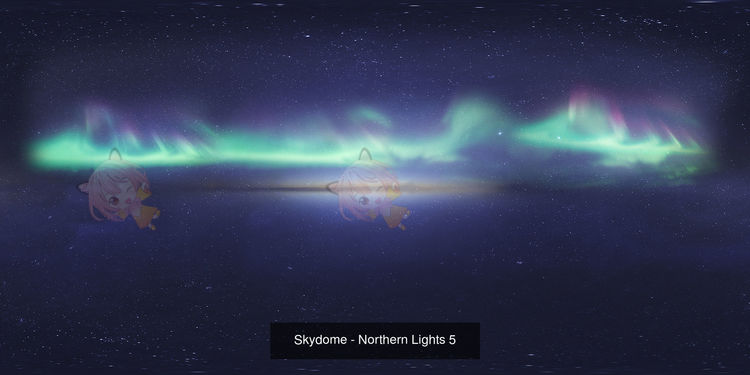 12K北极光星星天穹星尘纹理hdr环境天空设计素材源文件32位HDRI C4420