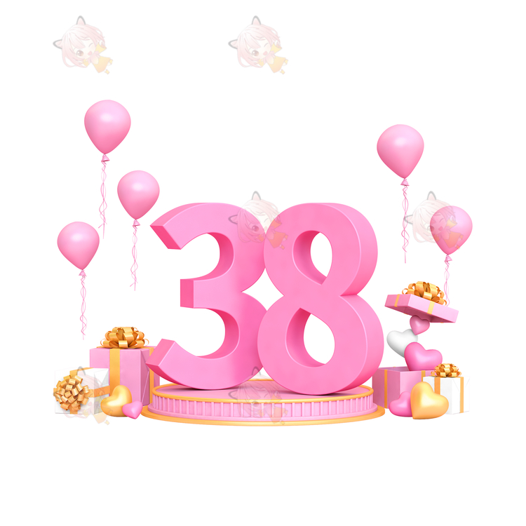 C4D文艺三八妇女节38女神节电商促销文字模型建模设计素材源文件C4426