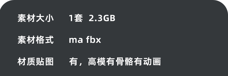 Maya高精度3D人物运动女孩绑定骨骼动作C4D模型建模动画fbx素材B23